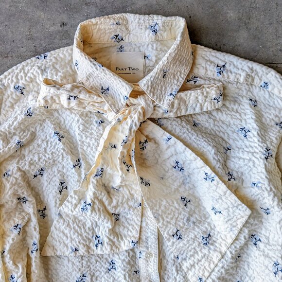 Part Two Copenhagen Floral NineaPW Long Sleeved Shirt size 40 - Picture 3 of 9